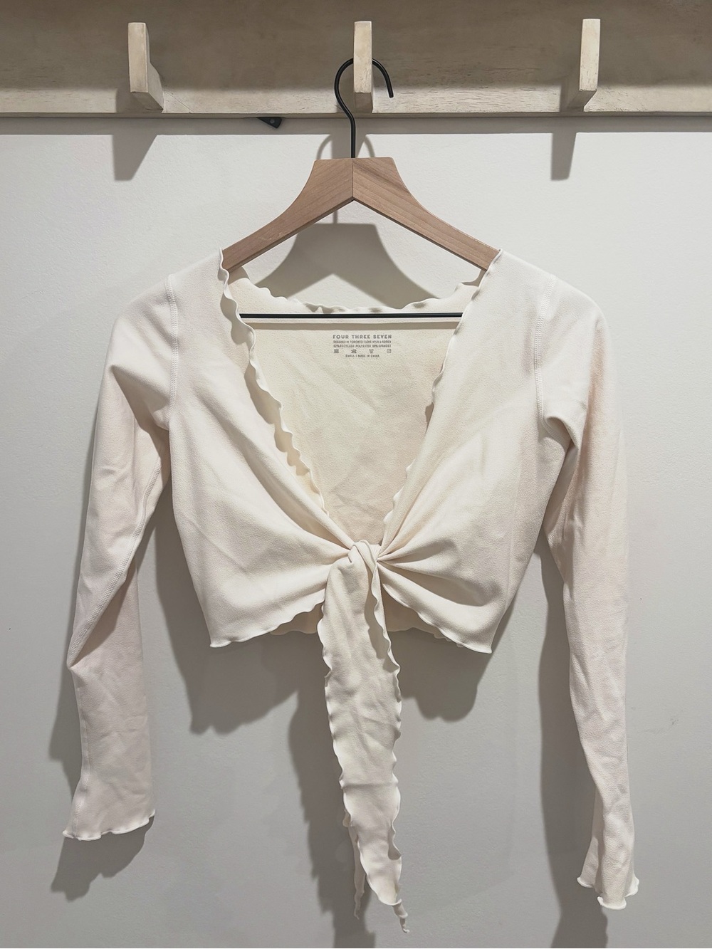 437 The Wrap Top - Small - Cream